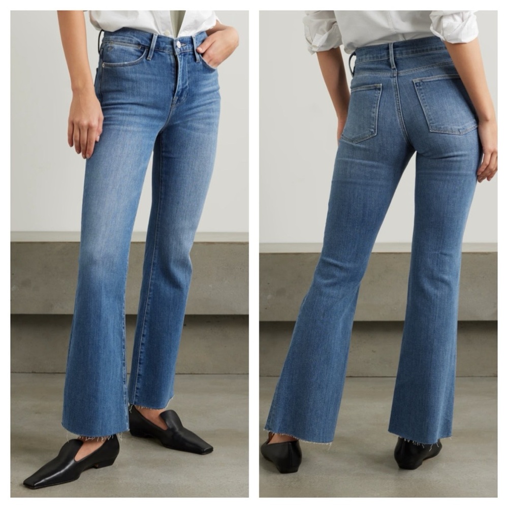 NWOT Frame Denim Light Blue Flare Jeans